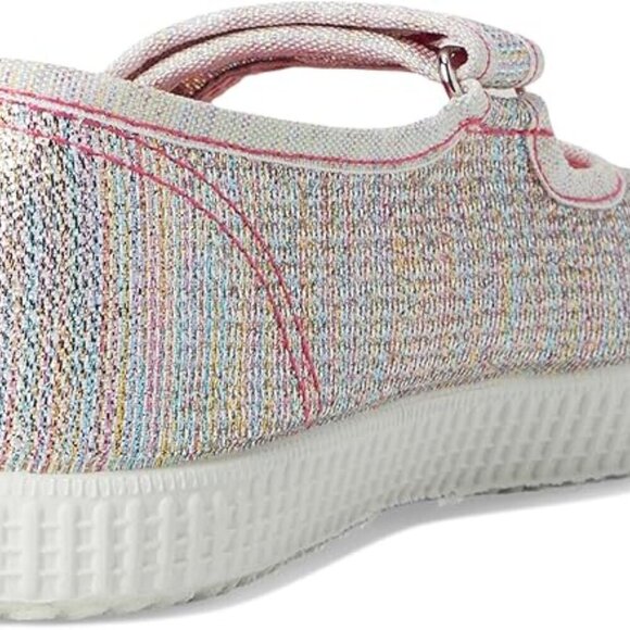 Cienta Kids Shoes Baby Girl's 24013 (Toddler) Silver Sparkle 23 (US 6.5 Toddler) - Picture 6 of 8